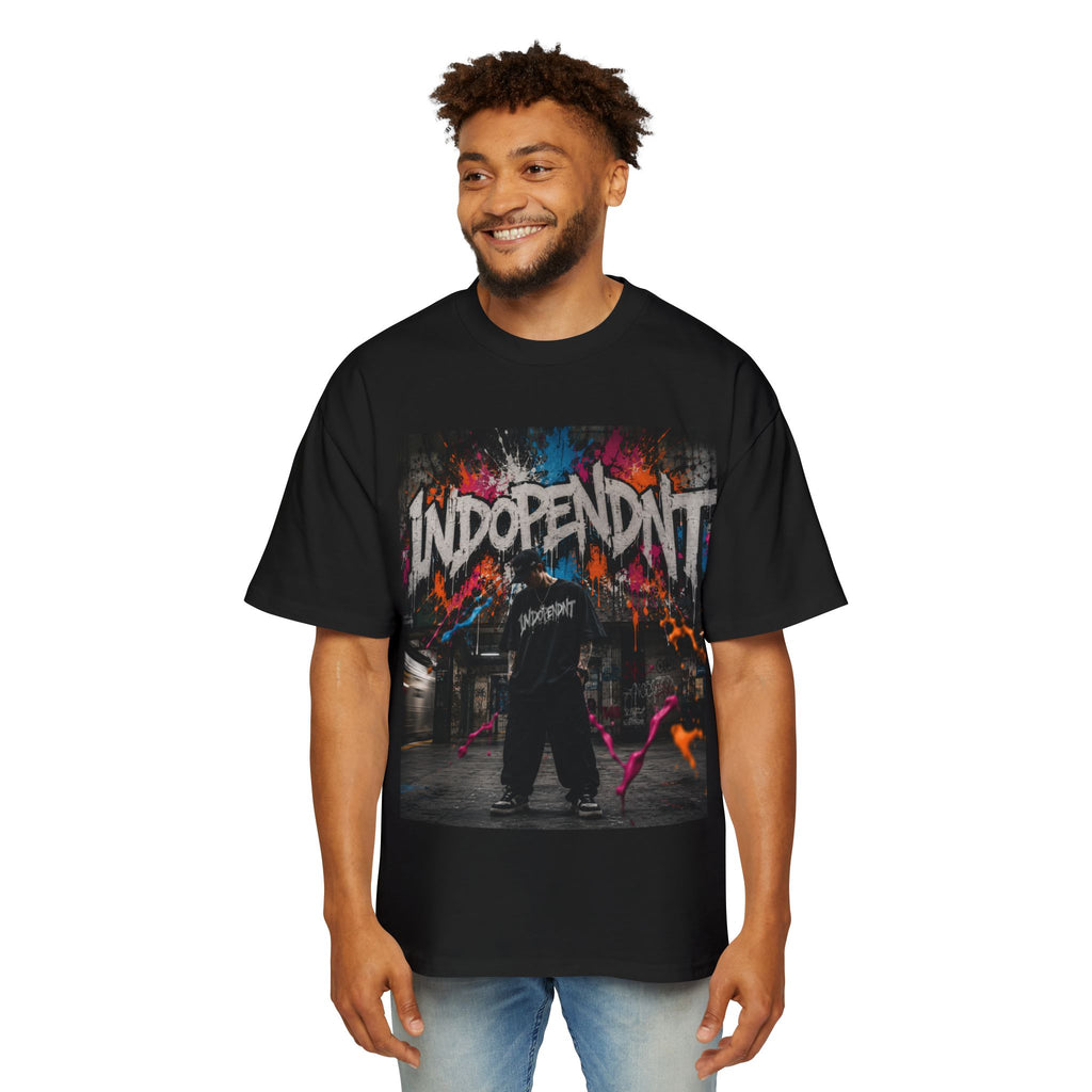 Independent Graffiti Tee — Men's Oversized Streetwear T‑Shirt