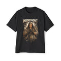 Independent Viking Warrior Graphic Tee — Men's Oversized Heavy Cotton
