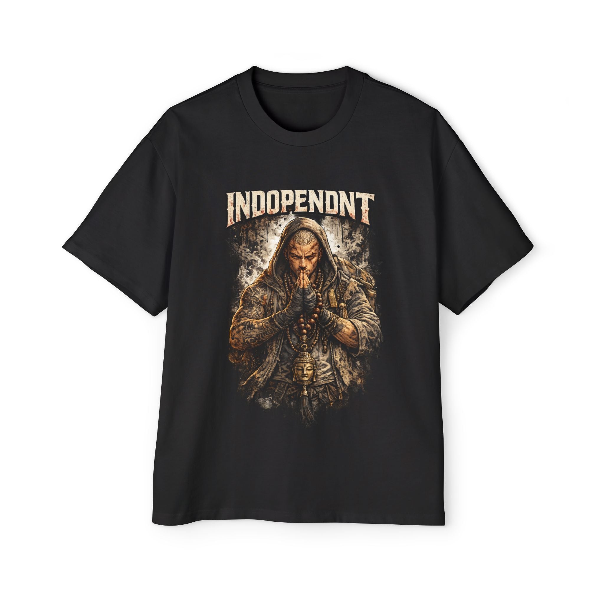 Independent Viking Warrior Graphic Tee — Men's Oversized Heavy Cotton