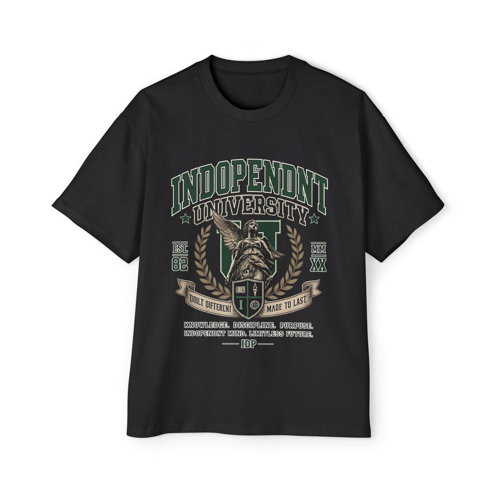 Independent University Graphic Tee — Classic Collegiate Crest T‑Shirt