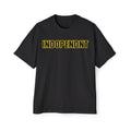 Indopendt Retro Logo Tee — Men's Oversized White Graphic T-Shirt