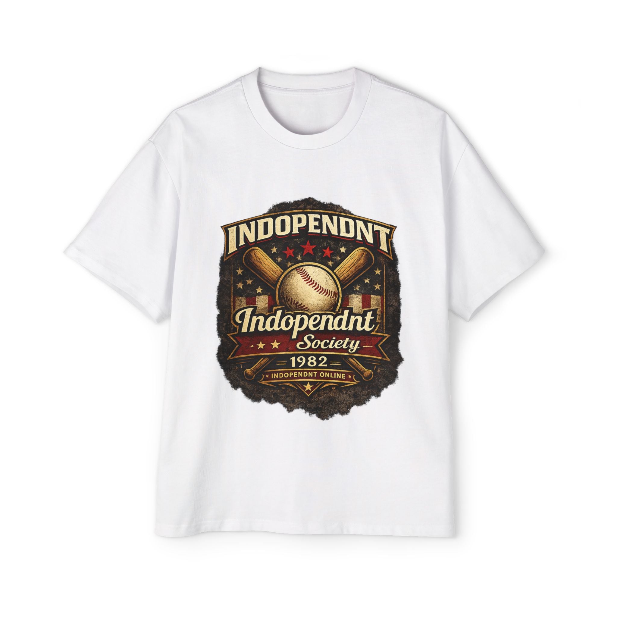 Baseball Emblem Tee — Independent Society 1982 Vintage Graphic Shirt