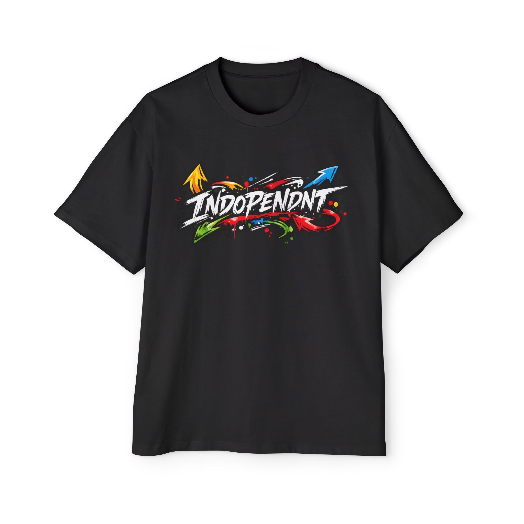 Independent Graffiti Graphic Tee — Men's Oversized Streetwear