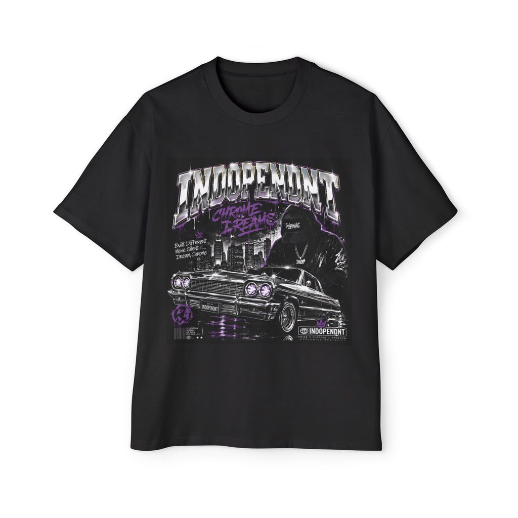 Independent Lowrider Tee — "Independent" Car Club Graphic Oversized Shirt