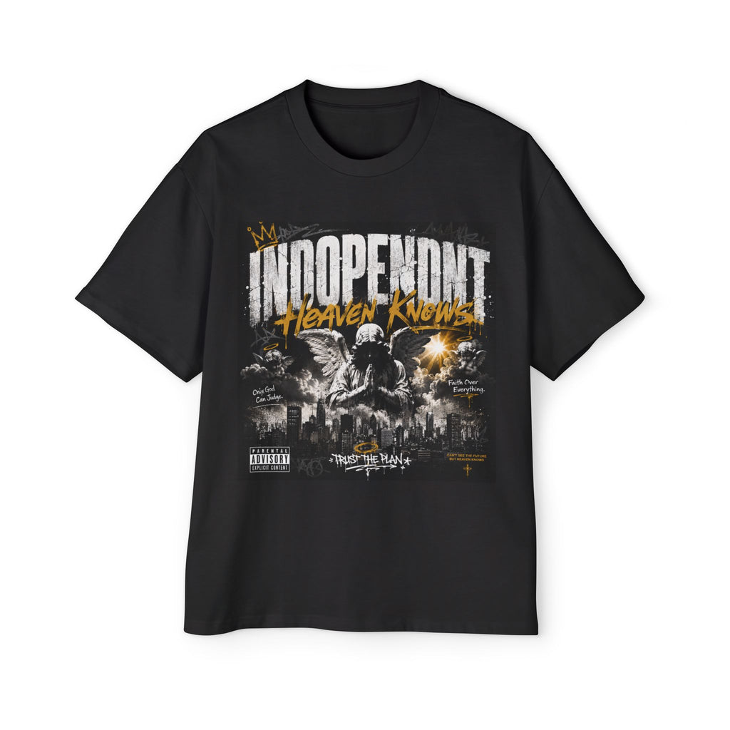 Independent 'Heaven Knows' Graphic Tee — Vintage Rock Album Art Shirt