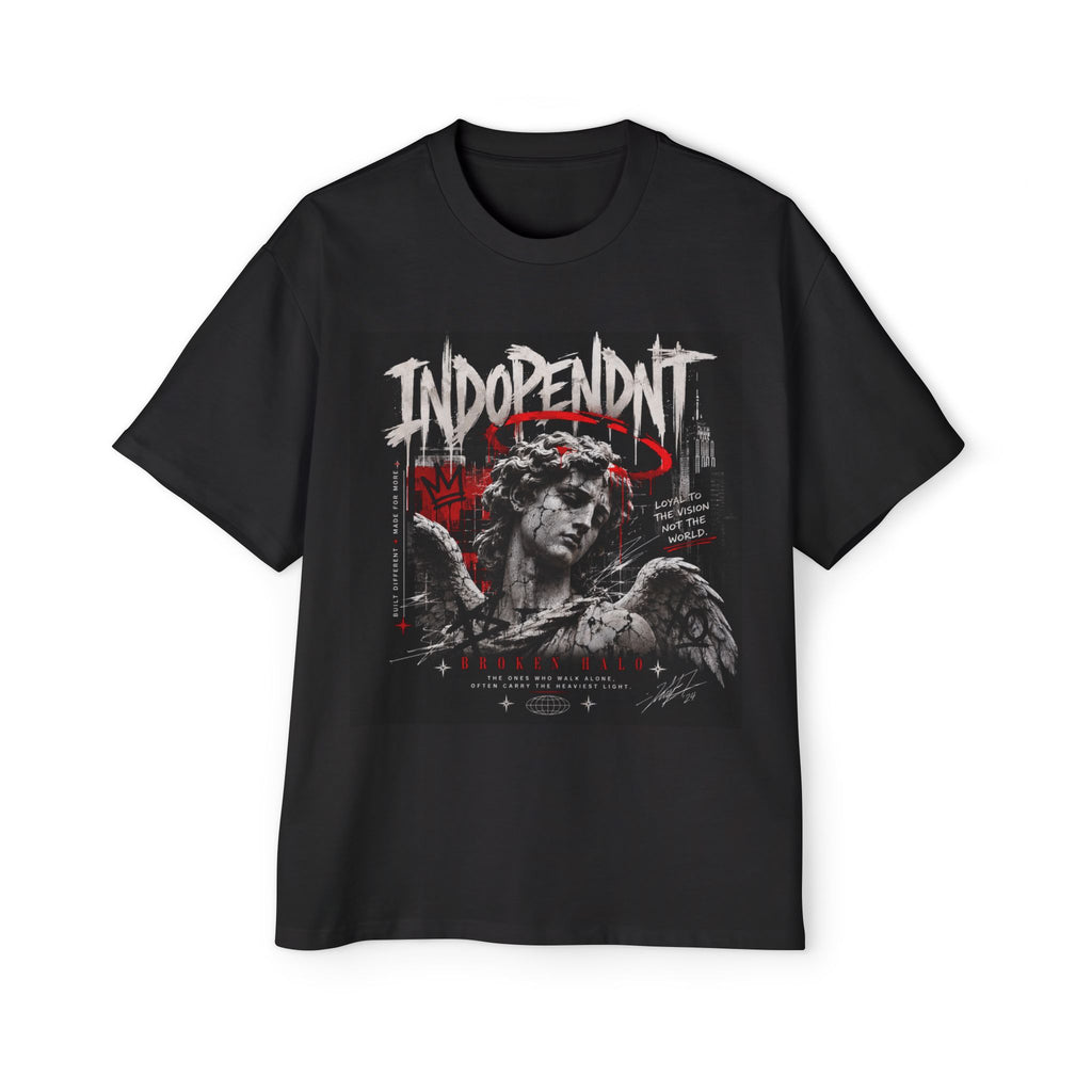 Indopendnt Gothic Angel Graphic Tee — Men's Oversized Streetwear