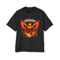 Phoenix Flame Tee — "Independent" Graphic Men's Oversized T-Shirt