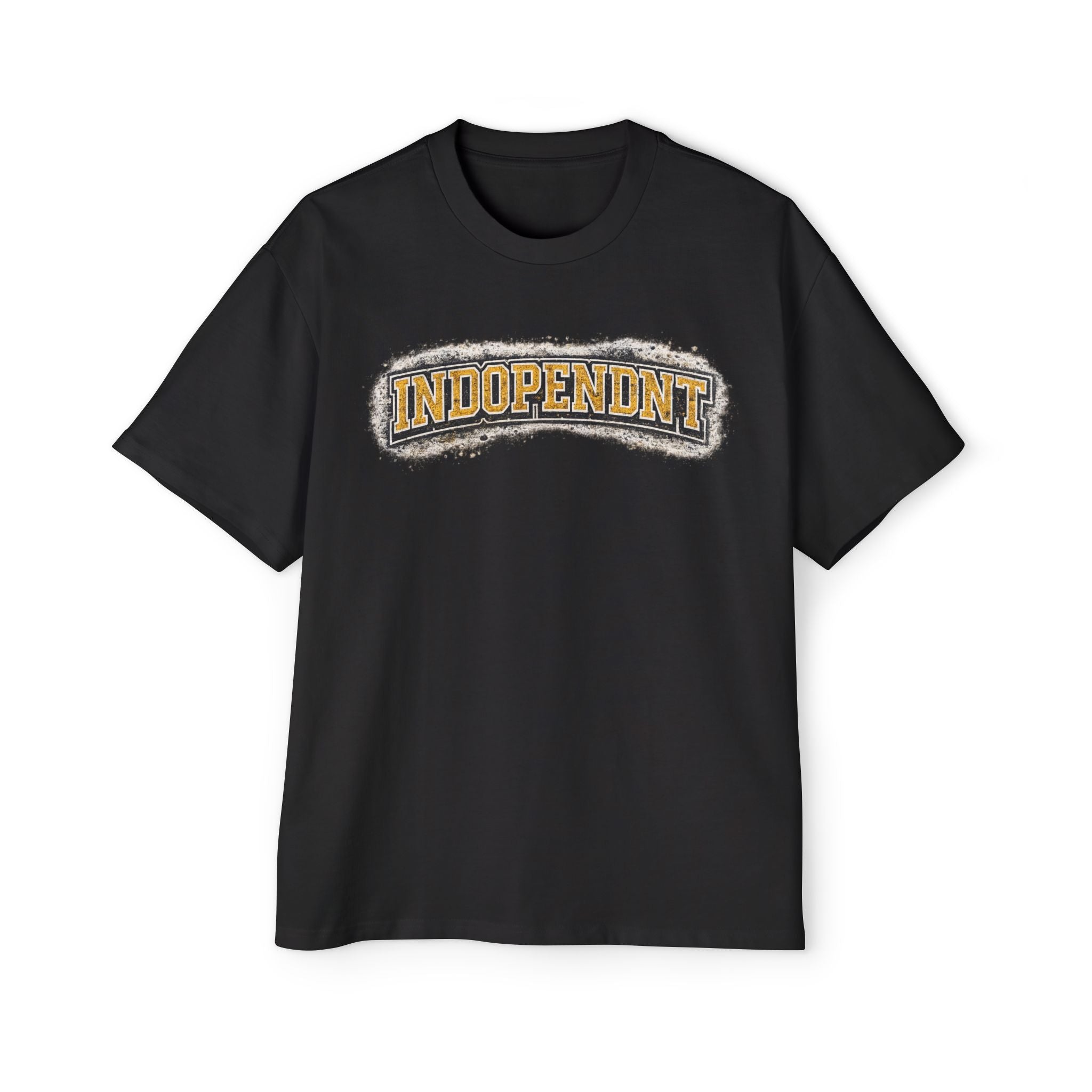 Independent Graphic Tee — Men's Oversized White Shirt