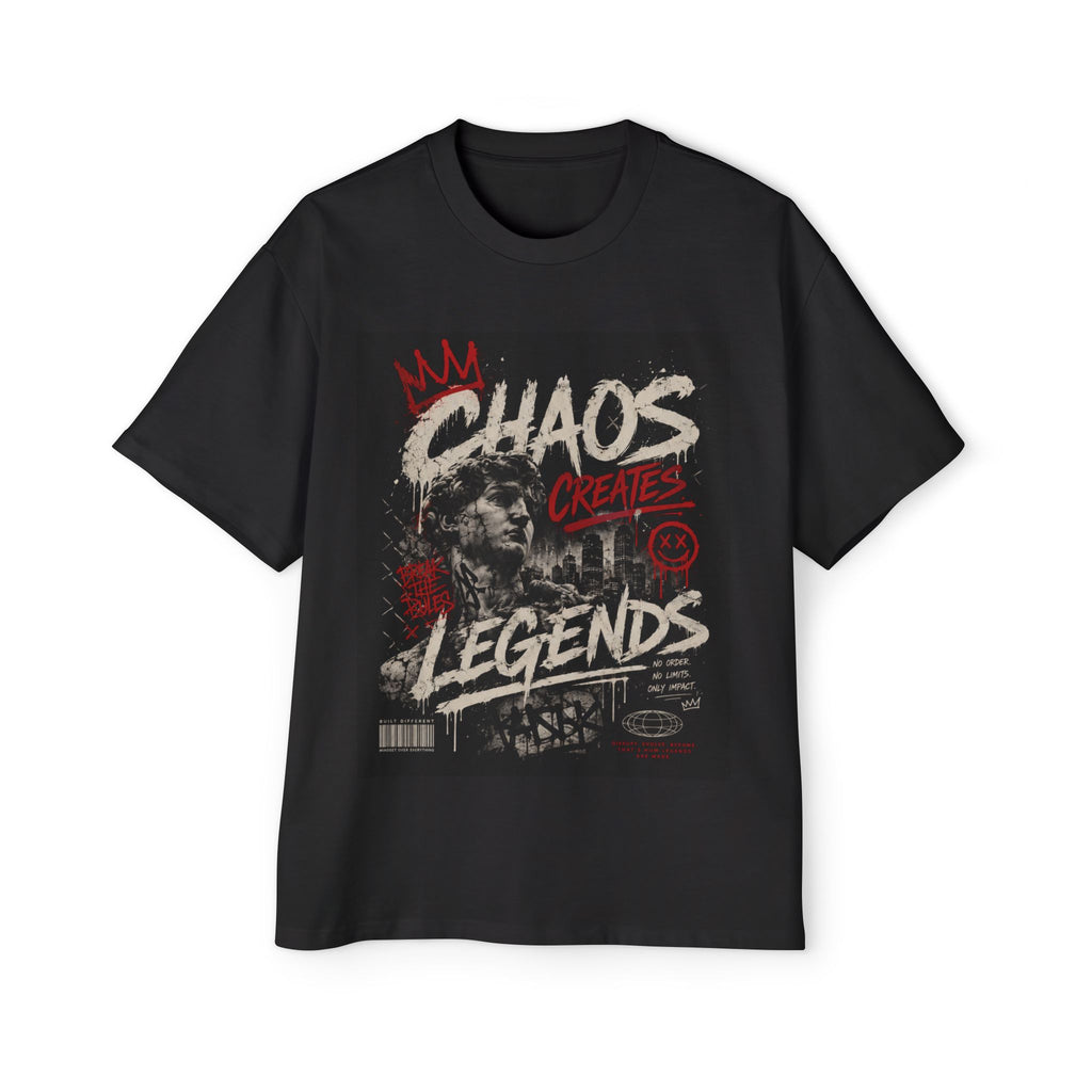 Chaos Creates Legends T-Shirt — Graphic Streetwear Tee for Men