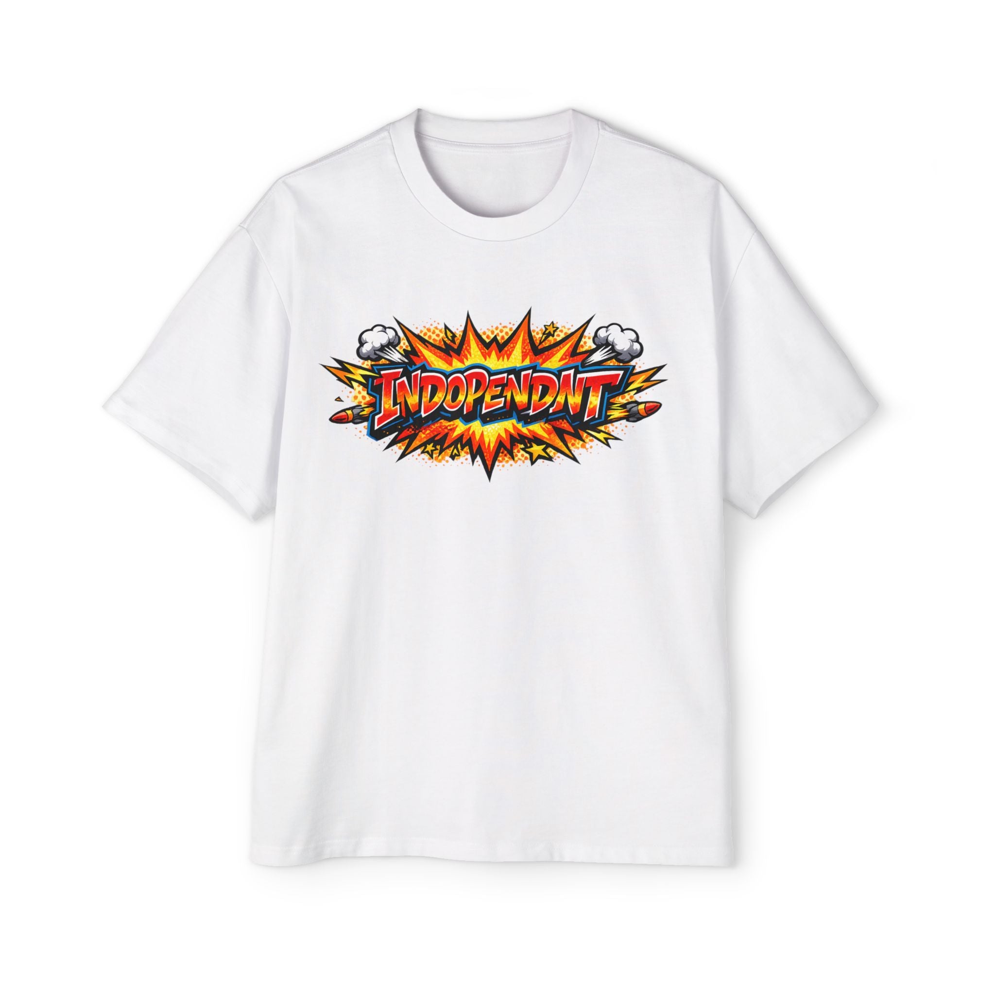 Graphic Tee - 'IndoPendent' Comic Explosion Design