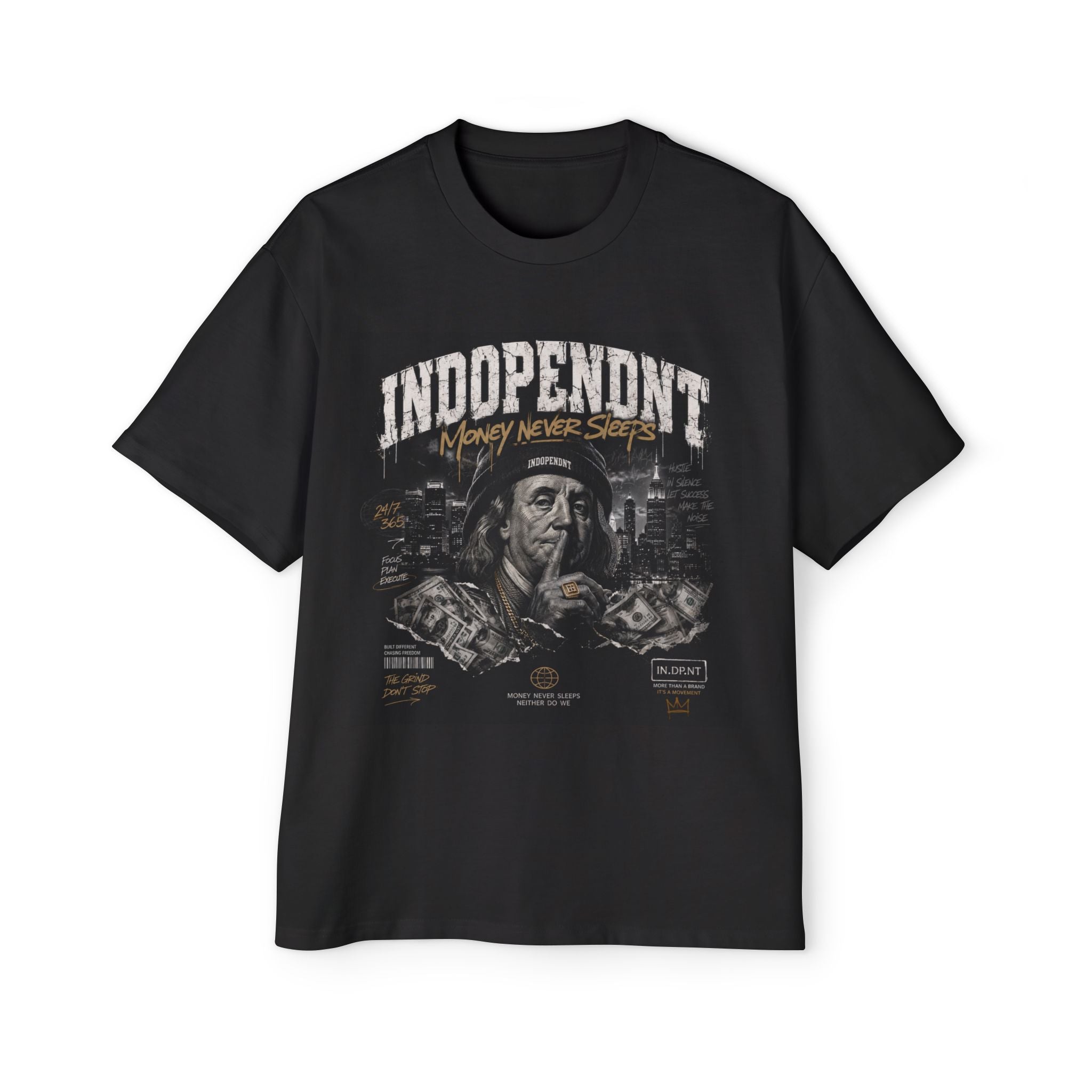 Independent Never Surrender Tee — Vintage Biker Graphic T-Shirt