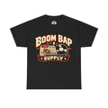 Boom Bap Supply Tee — Retro Hip Hop Drum Machine & Vinyl T-Shirt