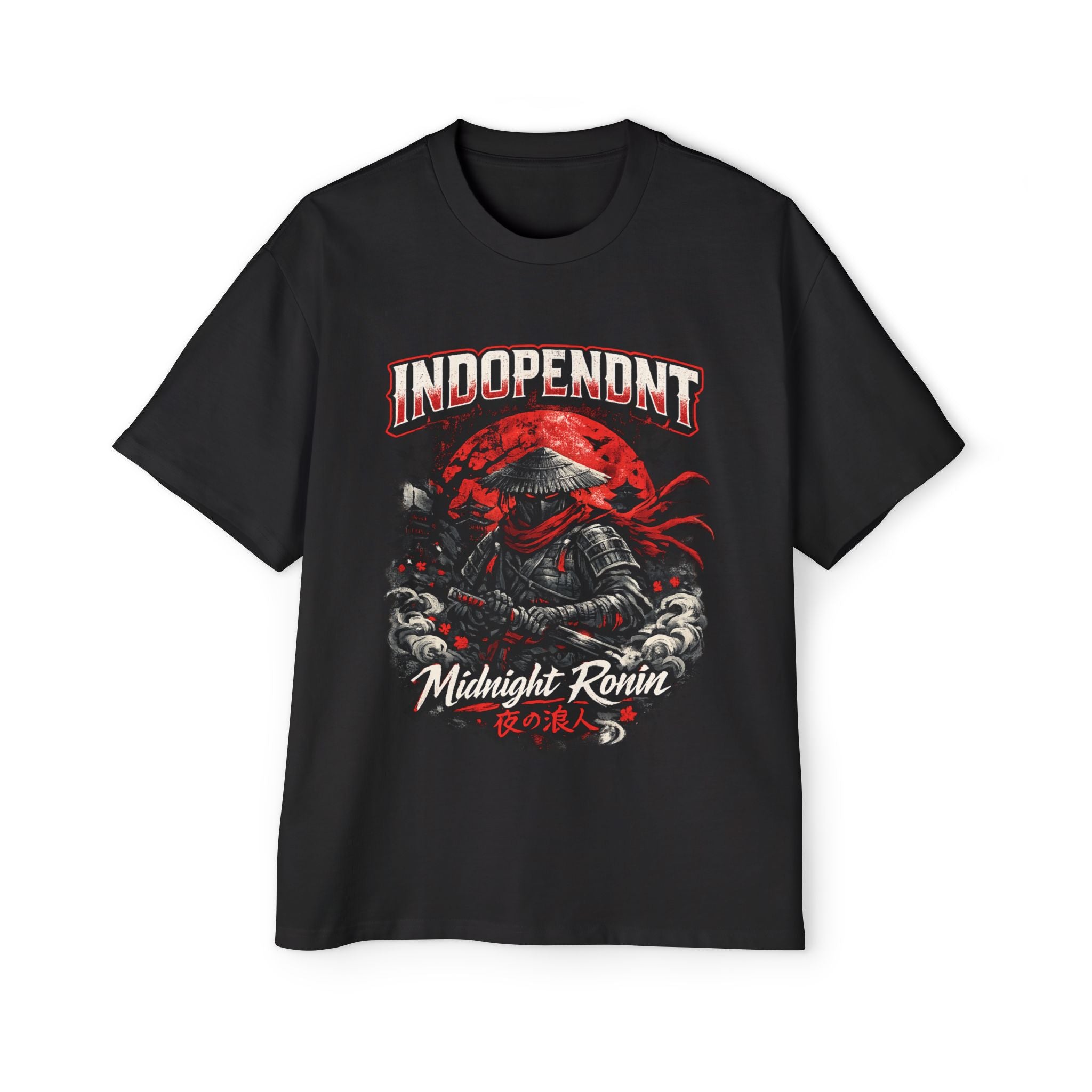 Independent Midnight Ronin Graphic Tee — Samurai Skull Streetwear