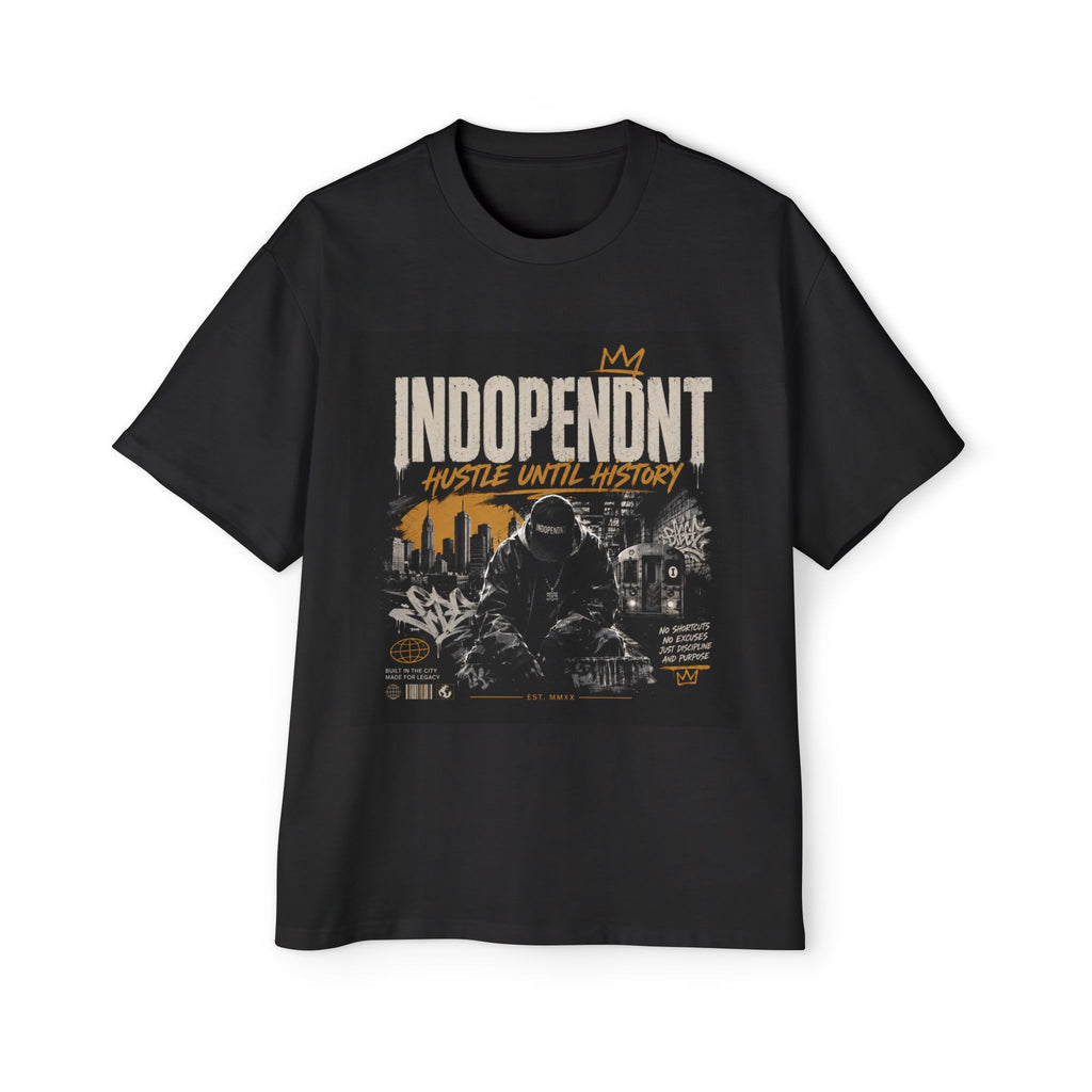 Independent Hustle Tee — Men's Urban Streetwear Graphic T‑Shirt