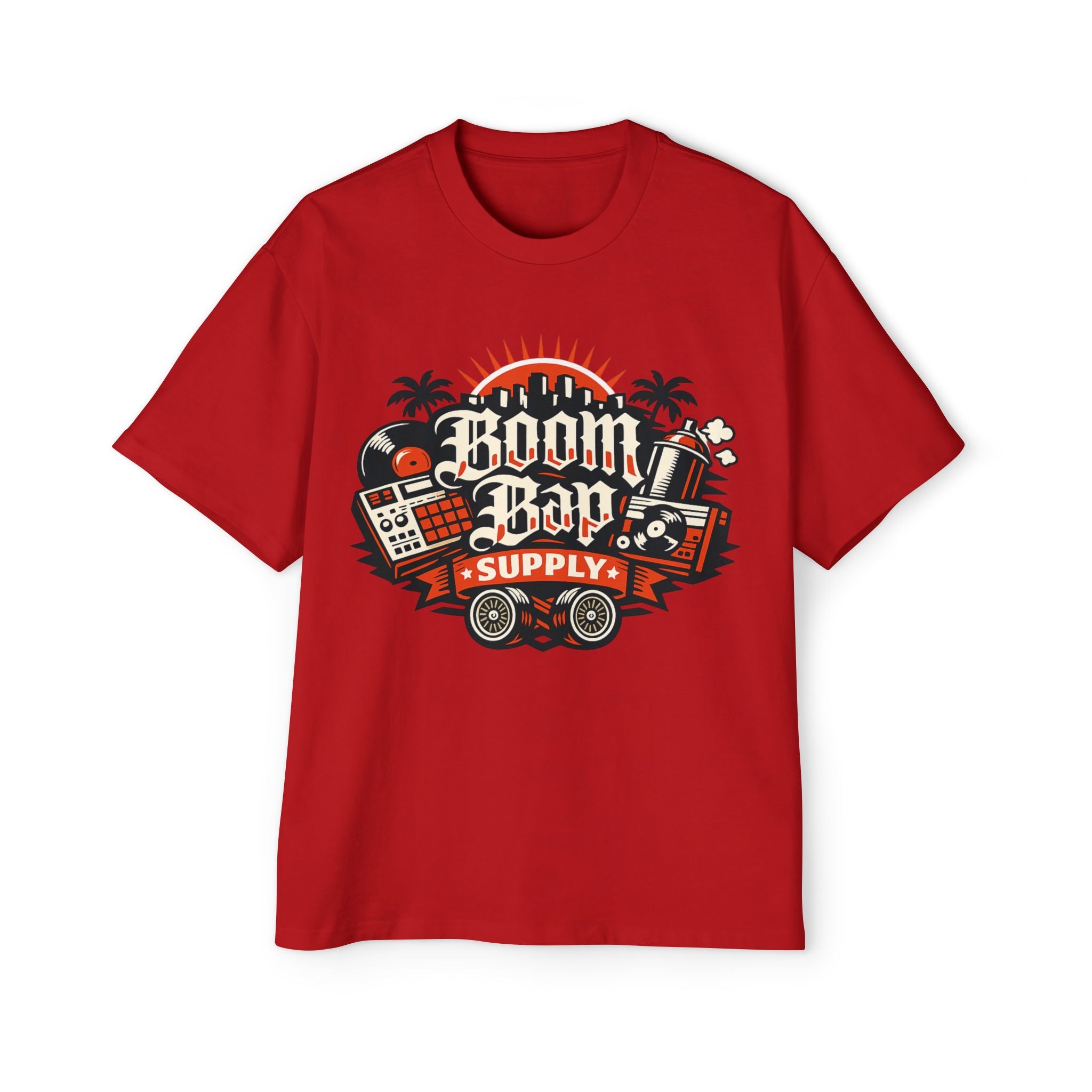 Boom Bang Supply Graphic Tee — Retro DJ Music Streetwear T-Shirt
