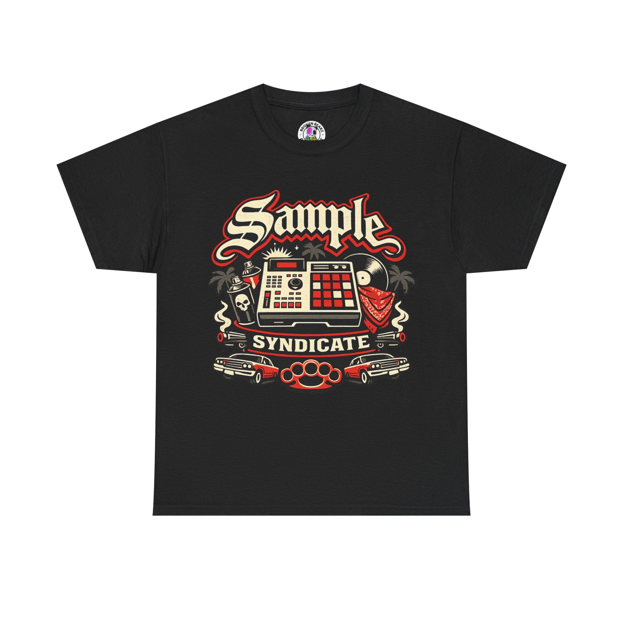Sample Syndicate Tee — Retro Beatmaker Music T-Shirt