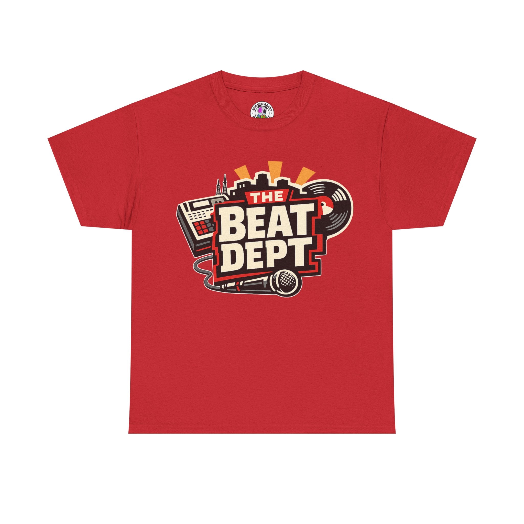 The Beat Dept T‑Shirt – Retro Music Logo Tee for DJs & Producers