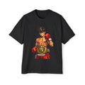Boxing Champion Graphic Tee — Men’s Oversized Anime Fighter Shirt