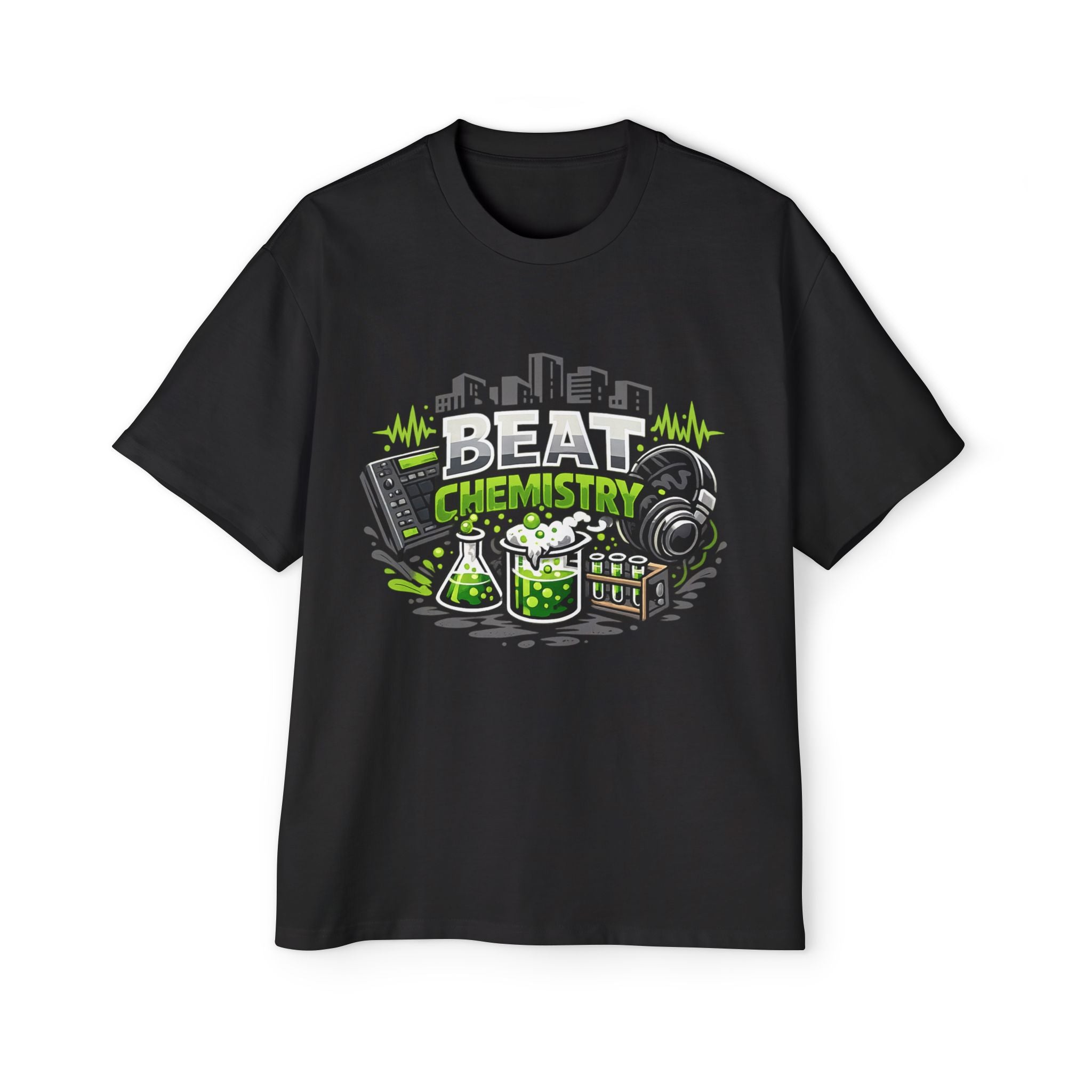 Beat Chemistry T-Shirt — Music Producer DJ Science Lab Graphic Tee