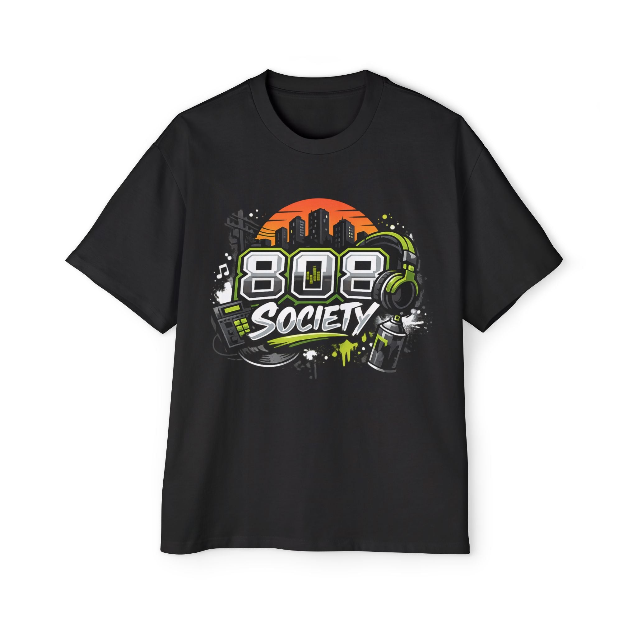 808 Society Tee — Retro Urban DJ Music Streetwear Shirt