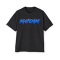 Indopendent Graphic Tee — Blue Graffiti Logo Oversized Shirt