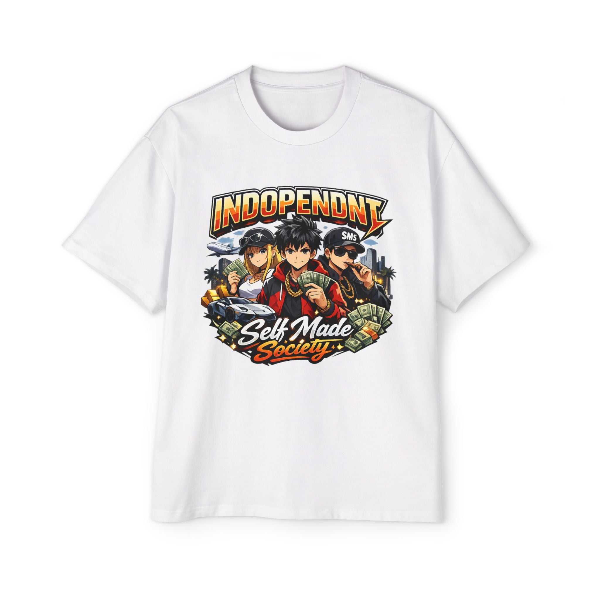 Independent Self-Made Society Tee — Anime Streetwear Graphic T-Shirt