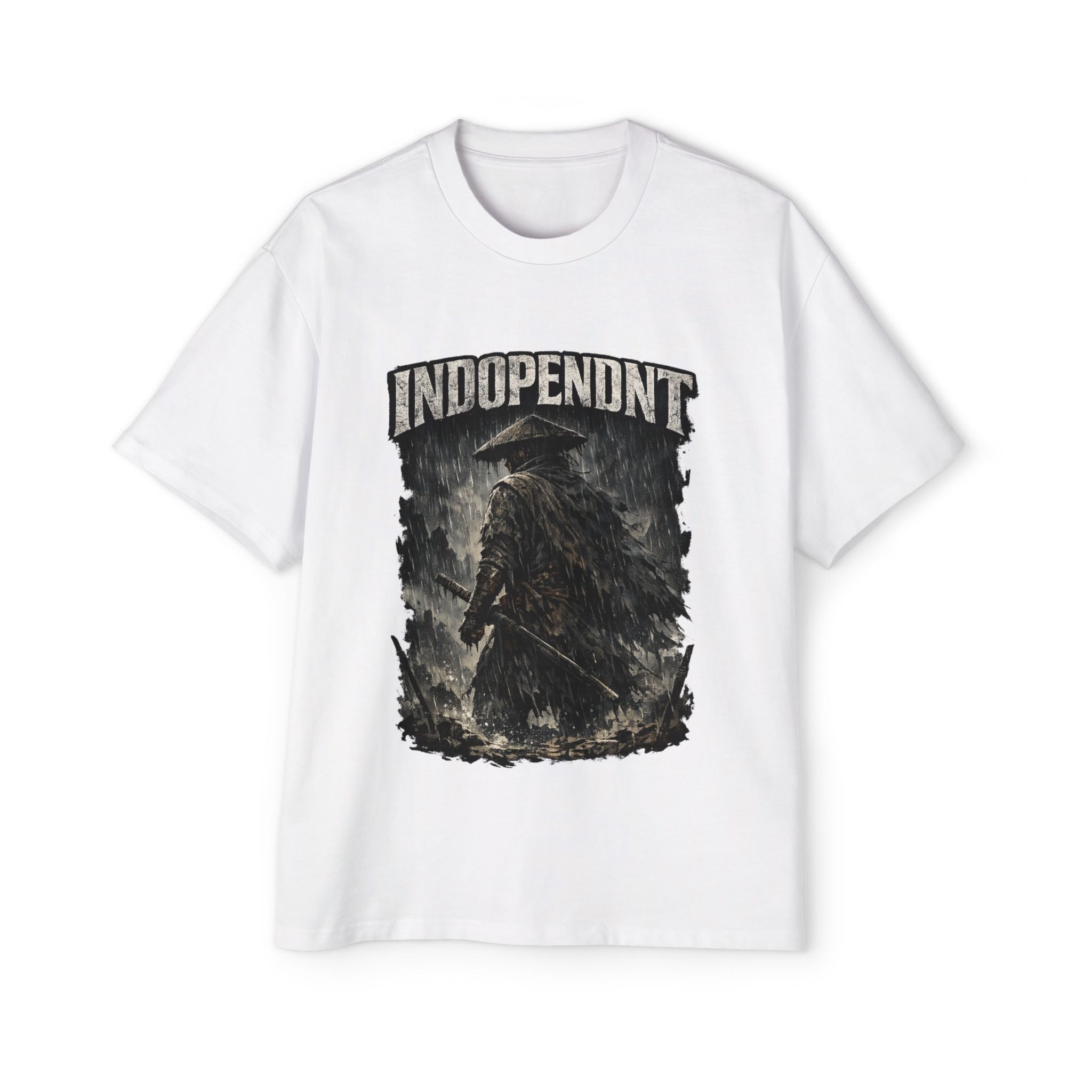 Indopendt Samurai Graphic Tee - Vintage Warrior Oversized Men’s T-Shirt