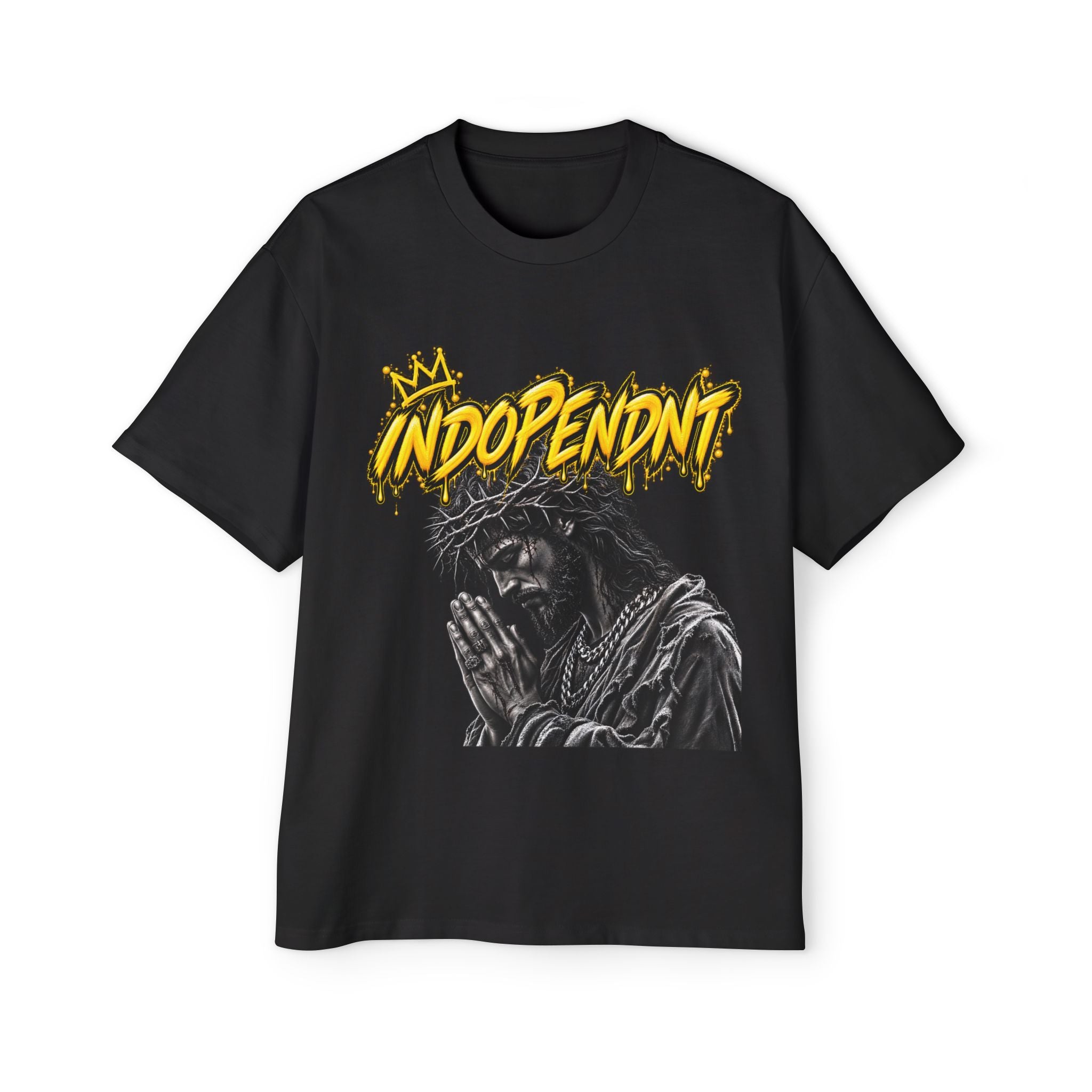 Indopendnt Praying King Graphic Tee — Oversized Men's Streetwear
