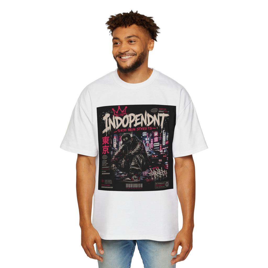 Independent Tokyo Streetwear Tee — Godzilla-Inspired Graphic Oversized T-Shirt