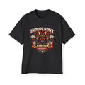 Samurai Academy Graphic Tee — "Independent" Men's Oversized T-Shirt