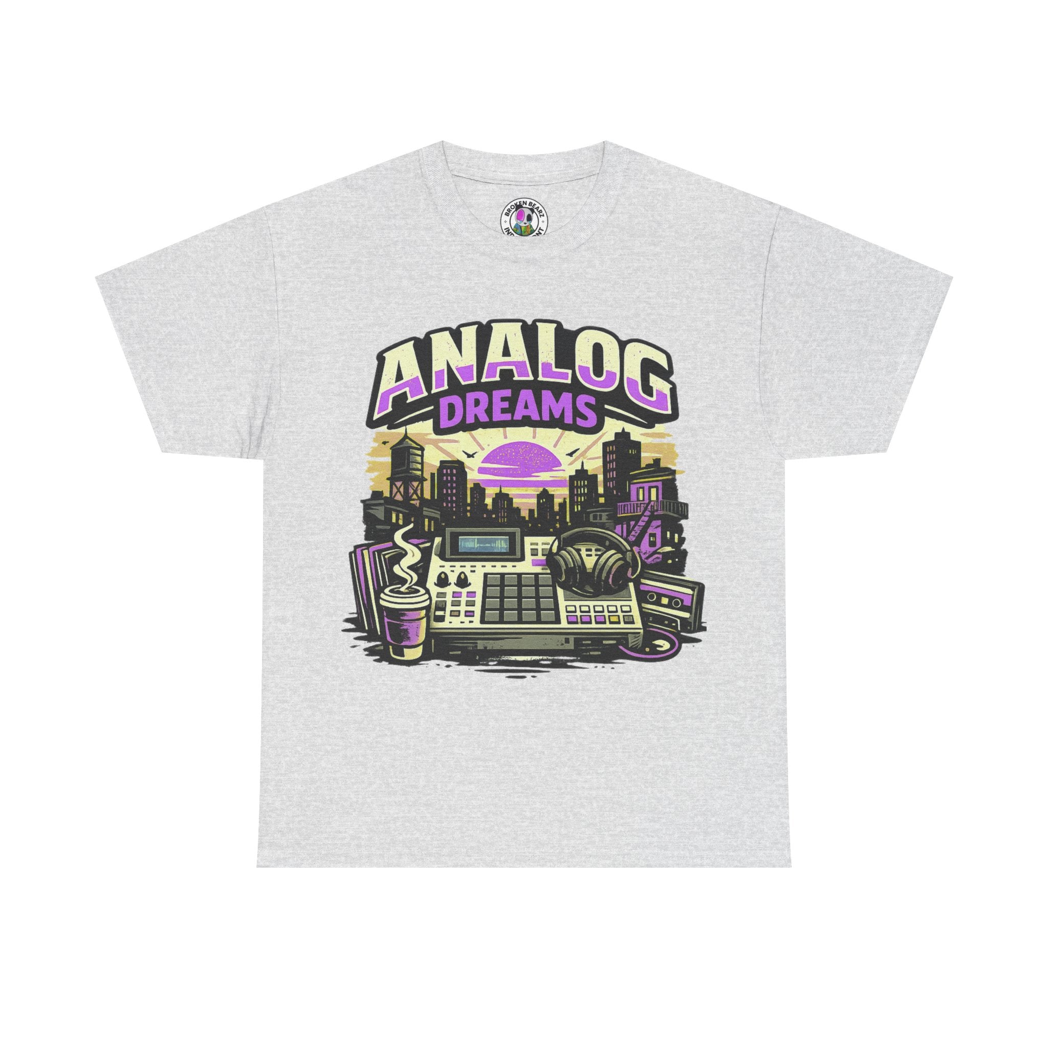 Analog Dreams Tee — Retro Synthwave Music Producer T-Shirt