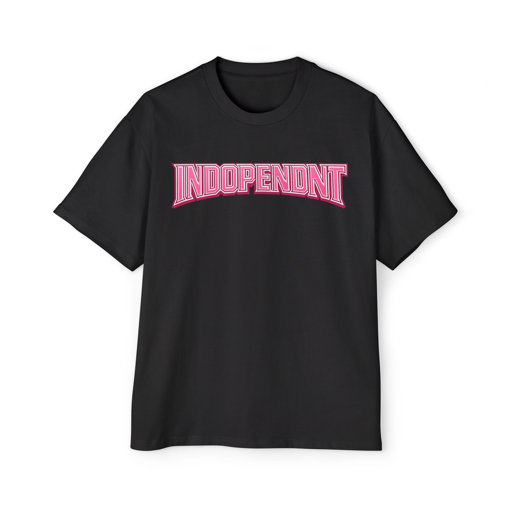 Indopendent Pink Arch Tee — Men's Oversized Graphic T‑Shirt