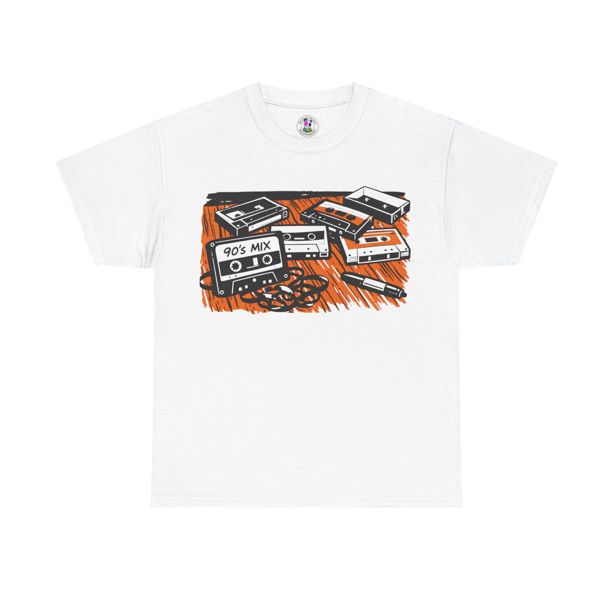 Retro Cassette Tee — "90's Mix" Graphic T-Shirt