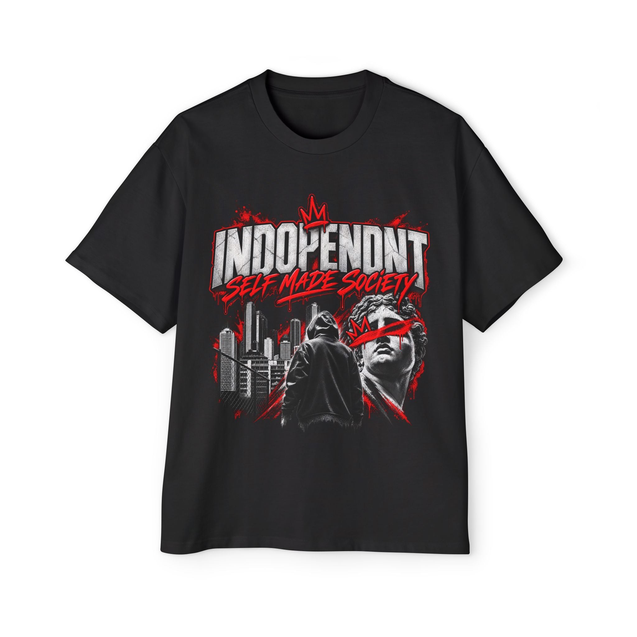 Indopendnt Self Made Society Graphic Tee — Men's Oversized Streetwear