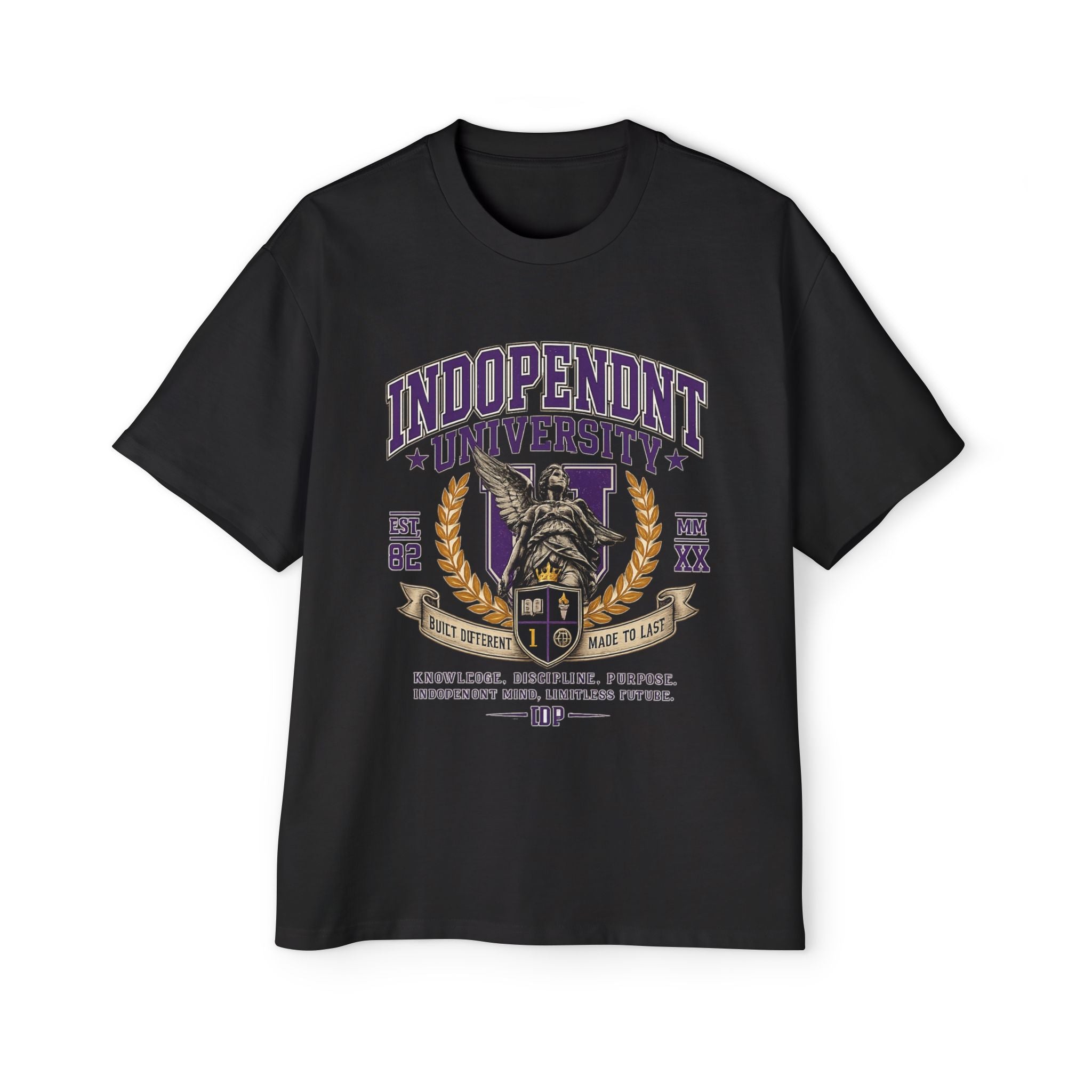 Independent University Graphic Tee — Vintage Collegiate Oversized Men's T-Shirt