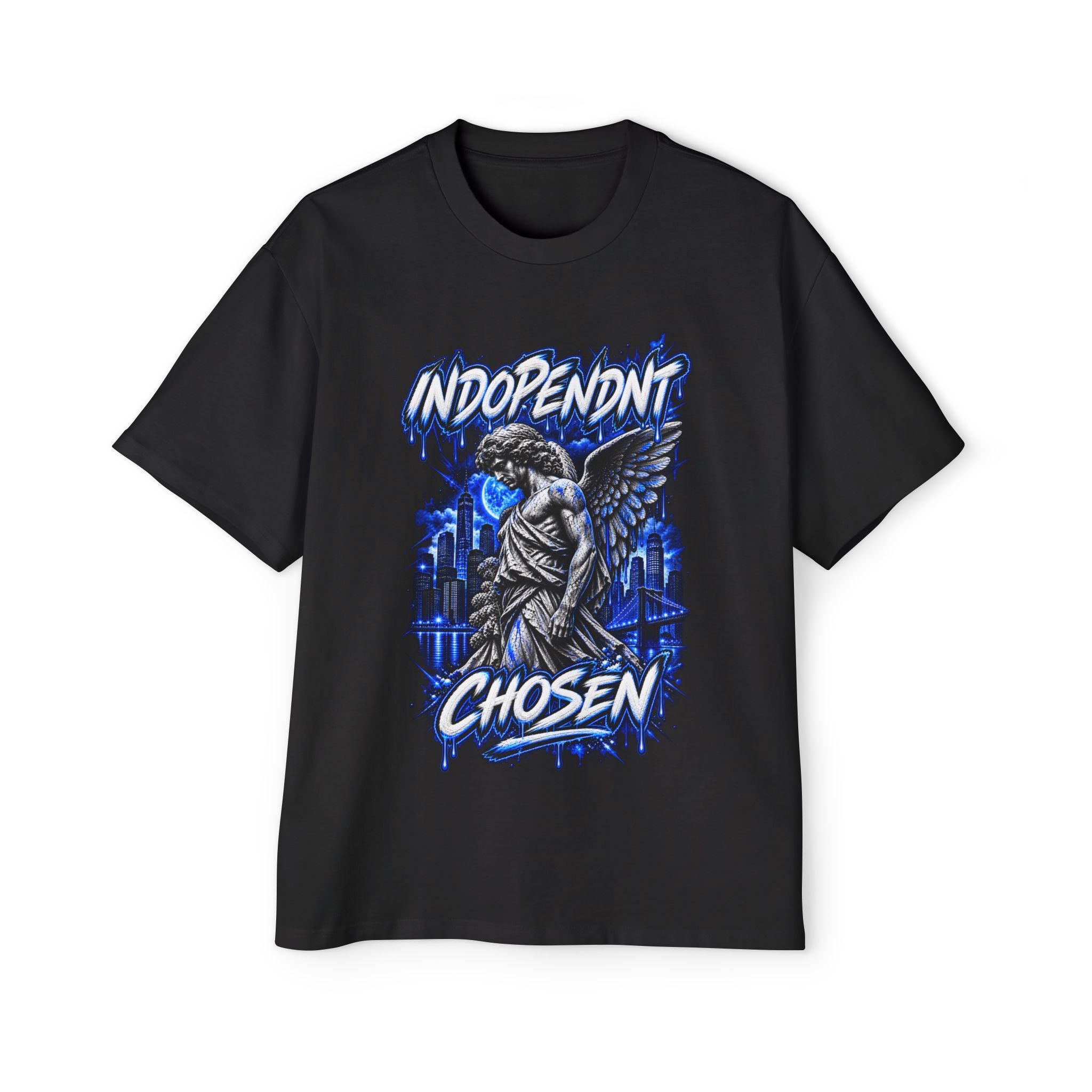 Chosen Guardian Graphic Tee — "Independent Chosen" Angel Streetwear T‑Shirt