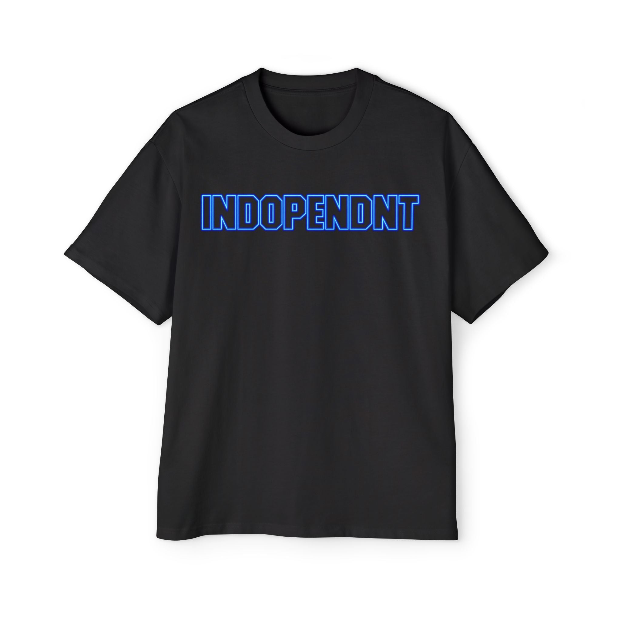 Indopendnt Graphic Tee — Bold Retro Blue Logo Men’s T-Shirt