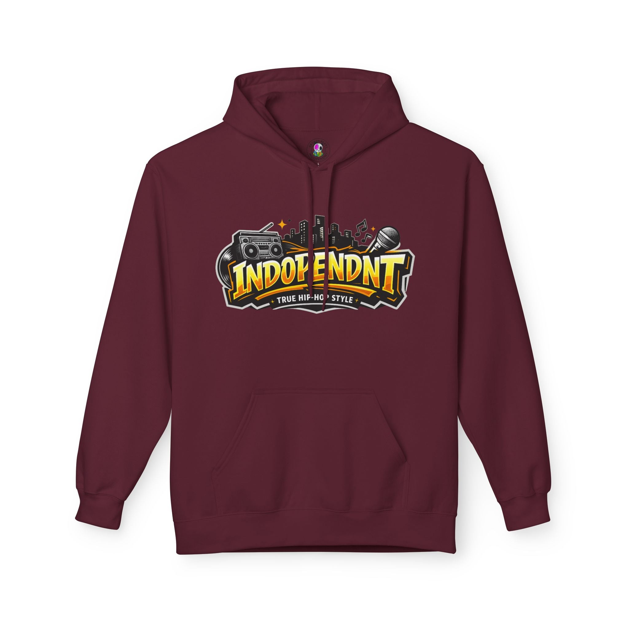 Independent Music Hoodie – "Indopendnt" Rap & Mic Graphic Pullover