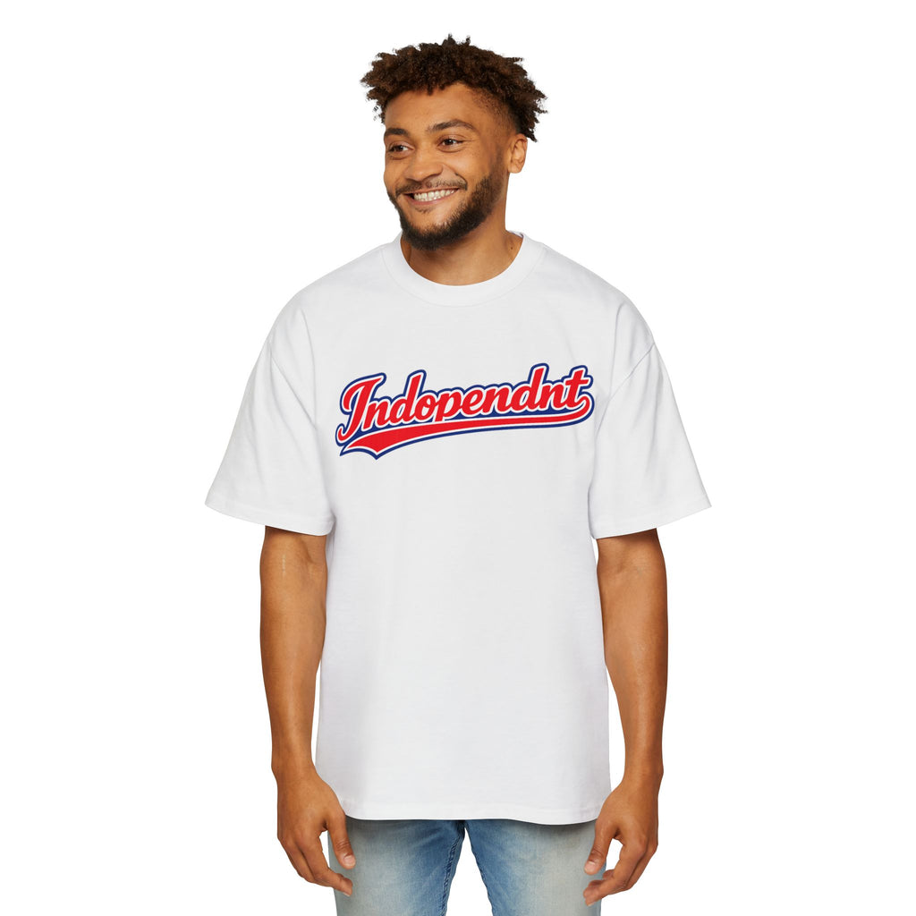 Graphic Tee — "Indopendnt" Retro Script Baseball Shirt