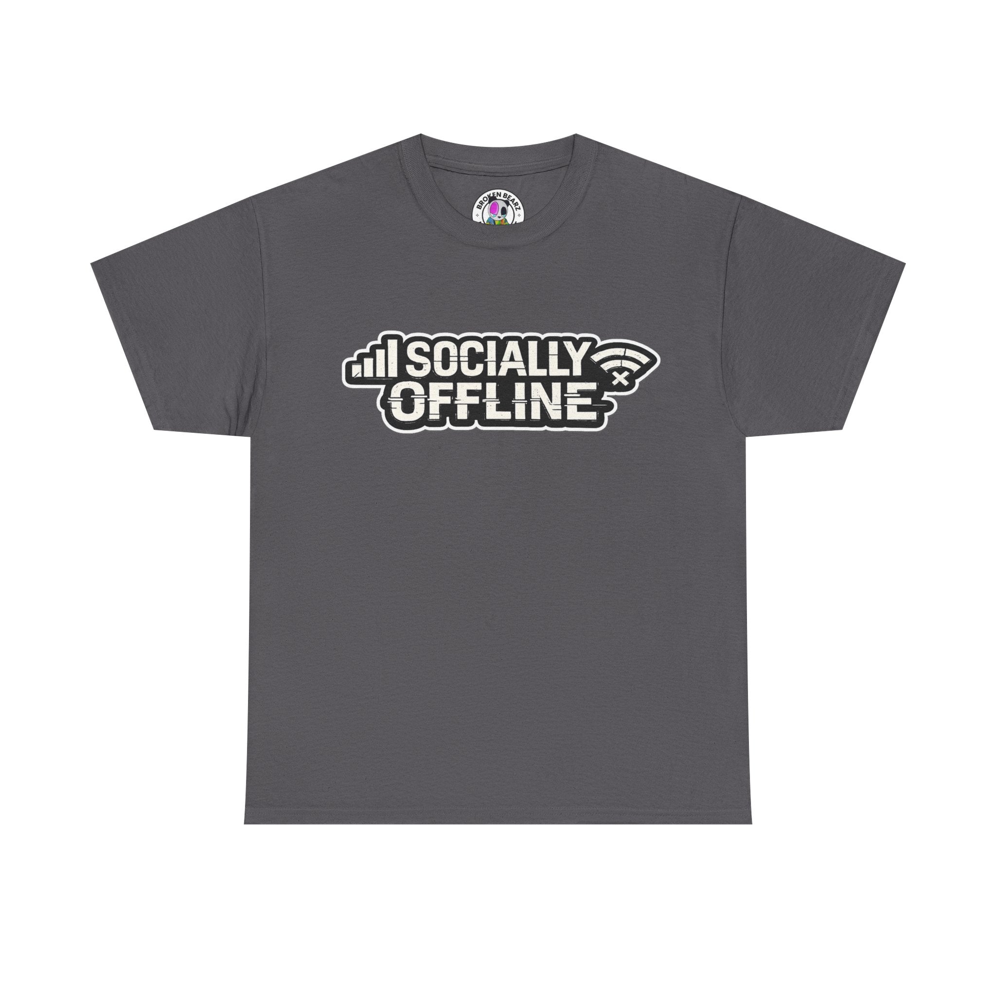 Socially Offline T-Shirt — Low Signal Graphic Tee