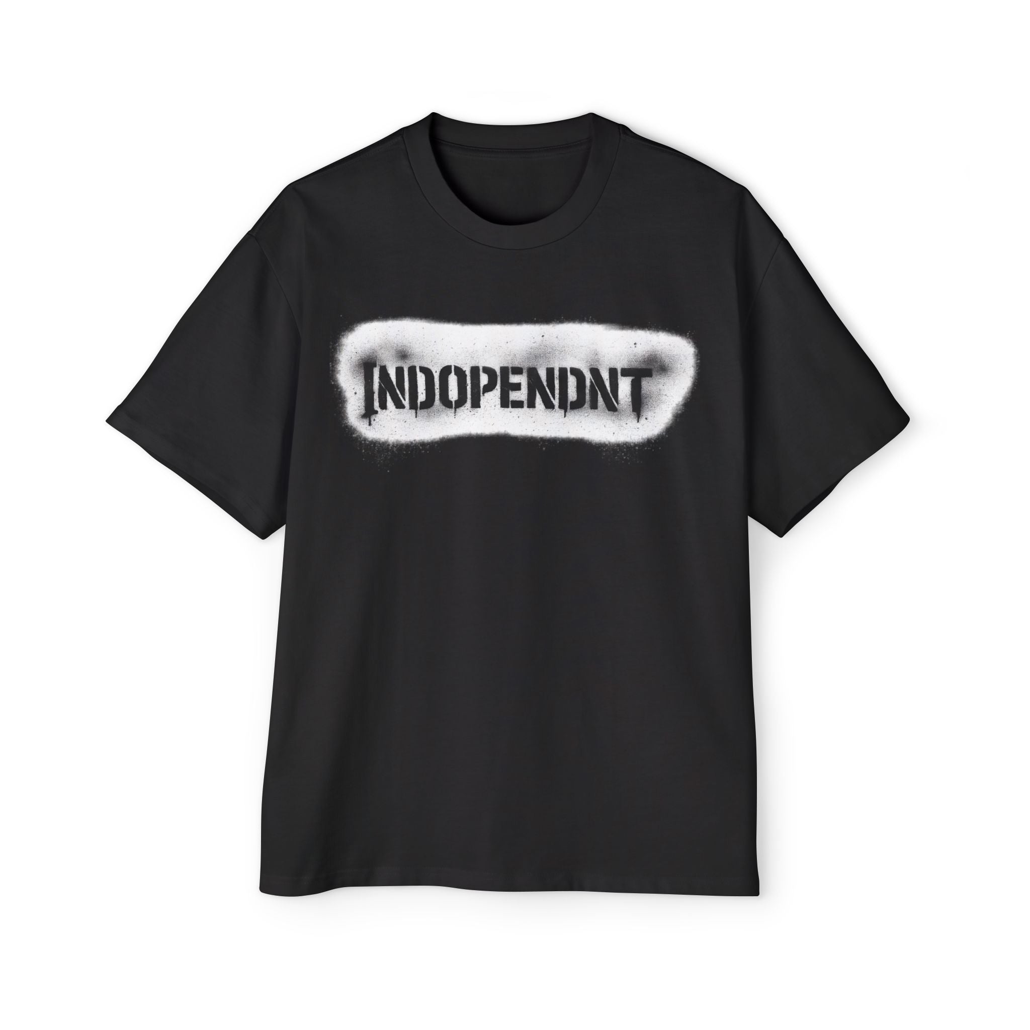 T‑Shirt — 'INDOPENDNT' Grunge Logo Oversized Tee