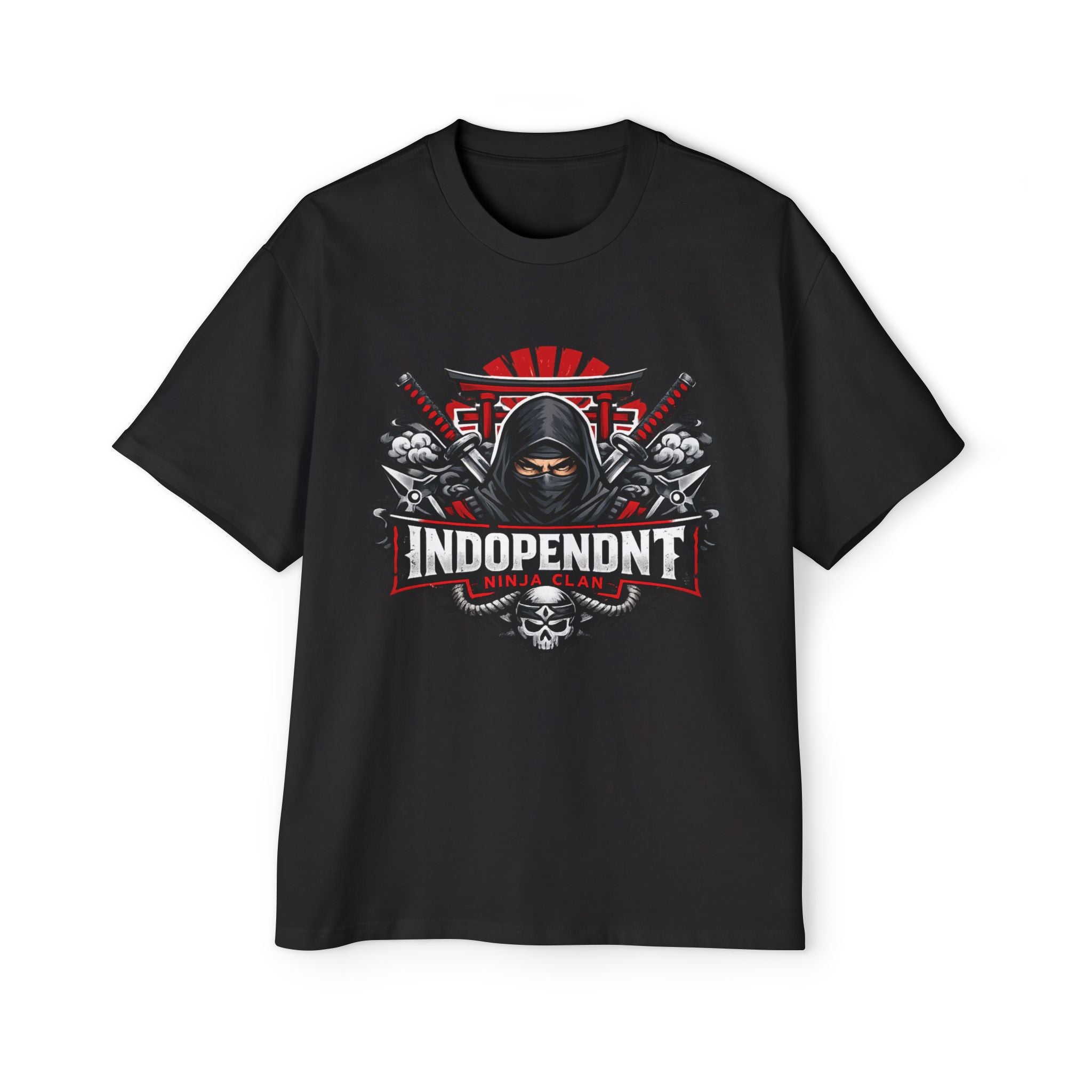 Independent Ninja Graphic Tee — Men's Oversized Streetwear