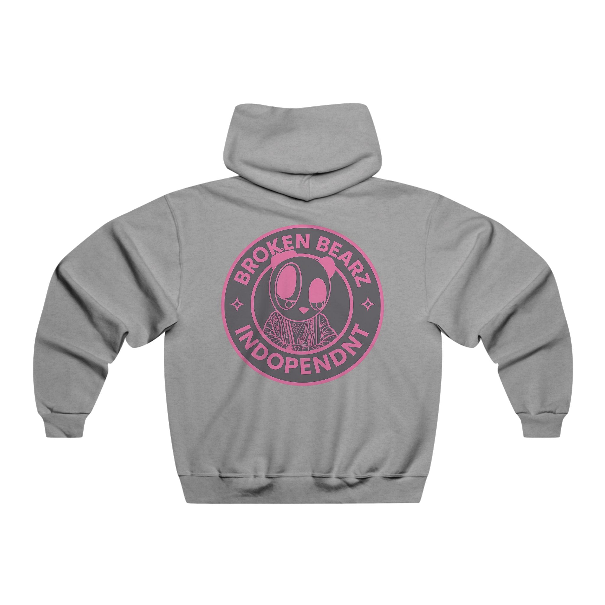 Independent Script Hooded Sweatshirt — Broken Bear Logo Pullover