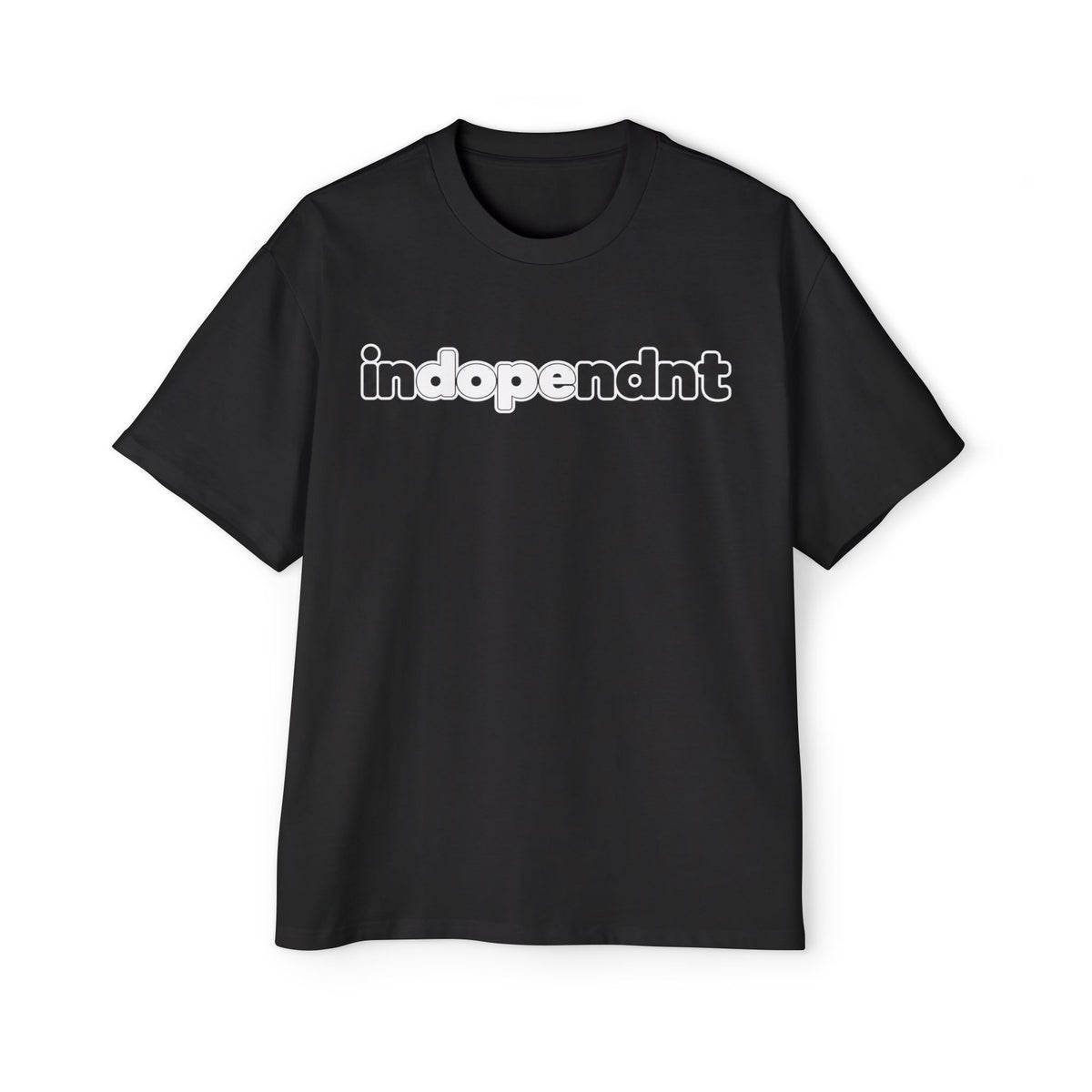 T-Shirt — 'indopendnt' Retro Bubble Logo Tee