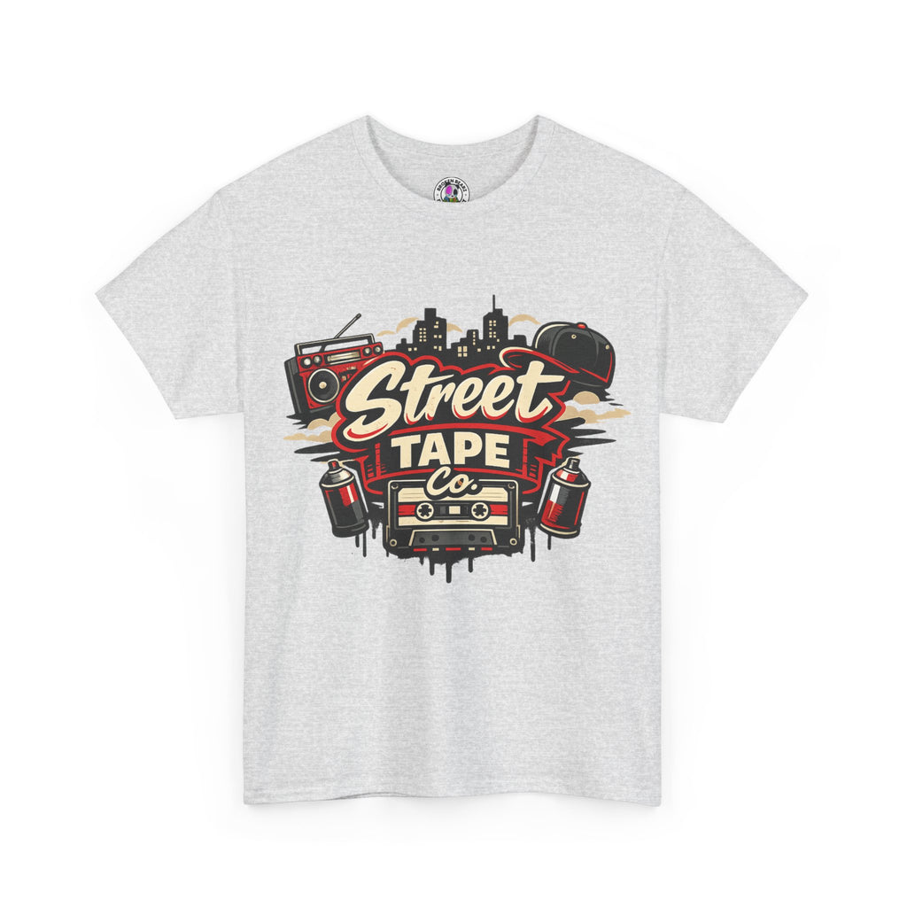 Street Tape Co. Graphic Tee – Retro Boombox Cassette Hip Hop T-Shirt