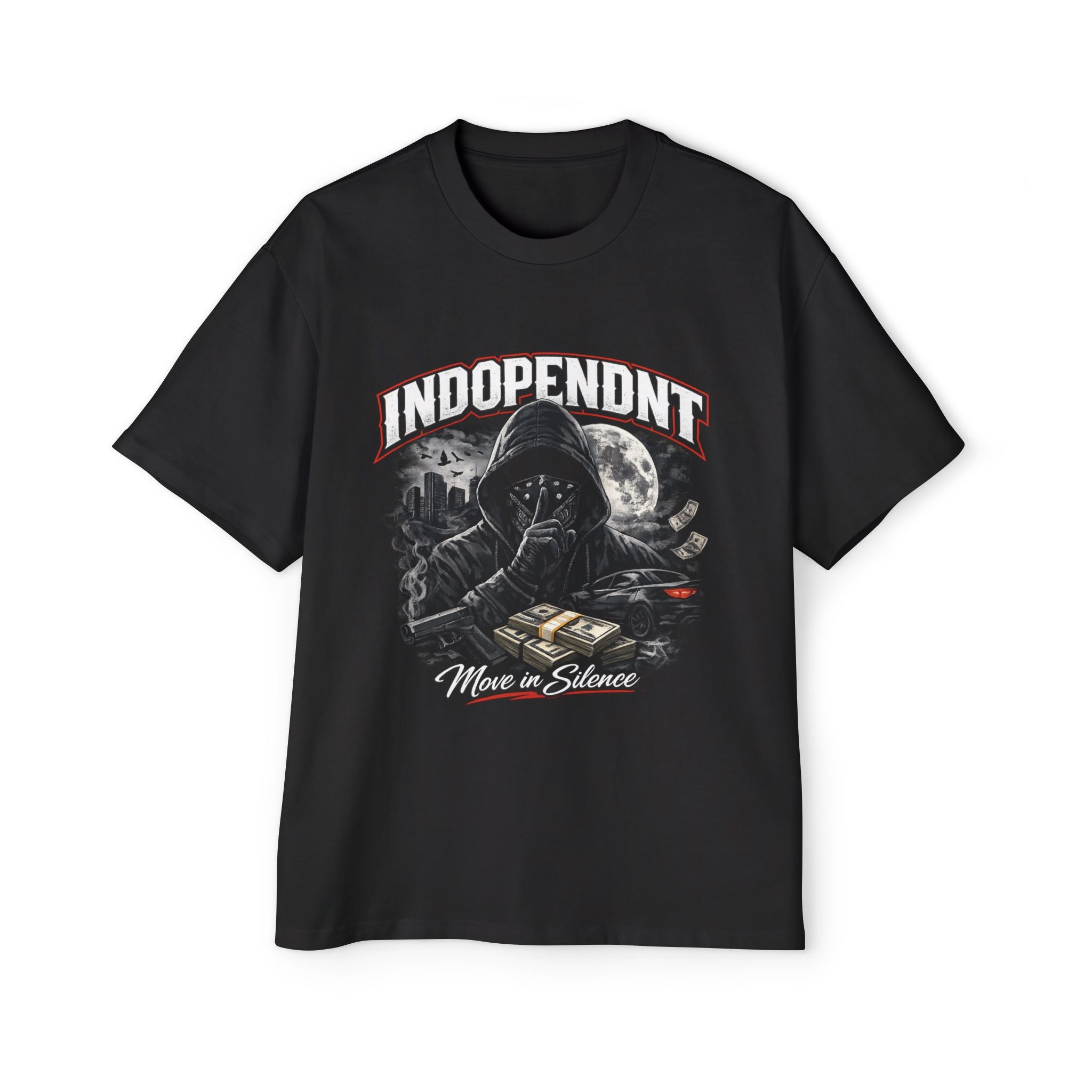Independent Grim Reaper Tee — "Move in Silence" Graphic T-Shirt