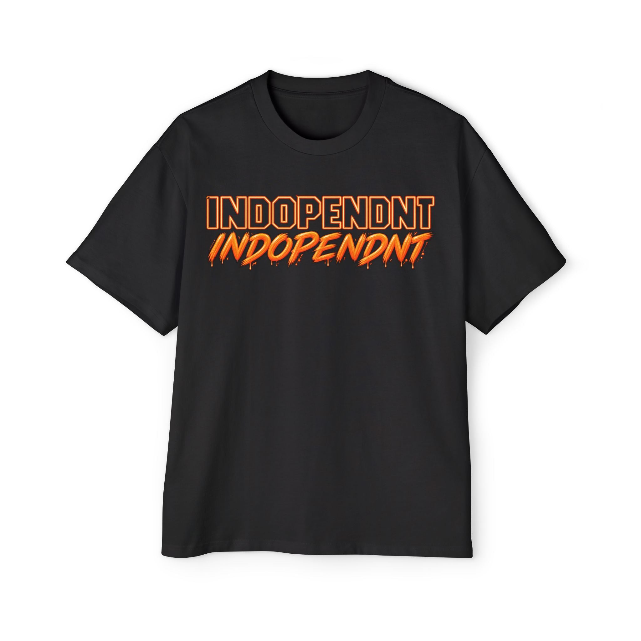 Indopendnt Bold Logo Tee — Graphic Men's Oversized T-Shirt