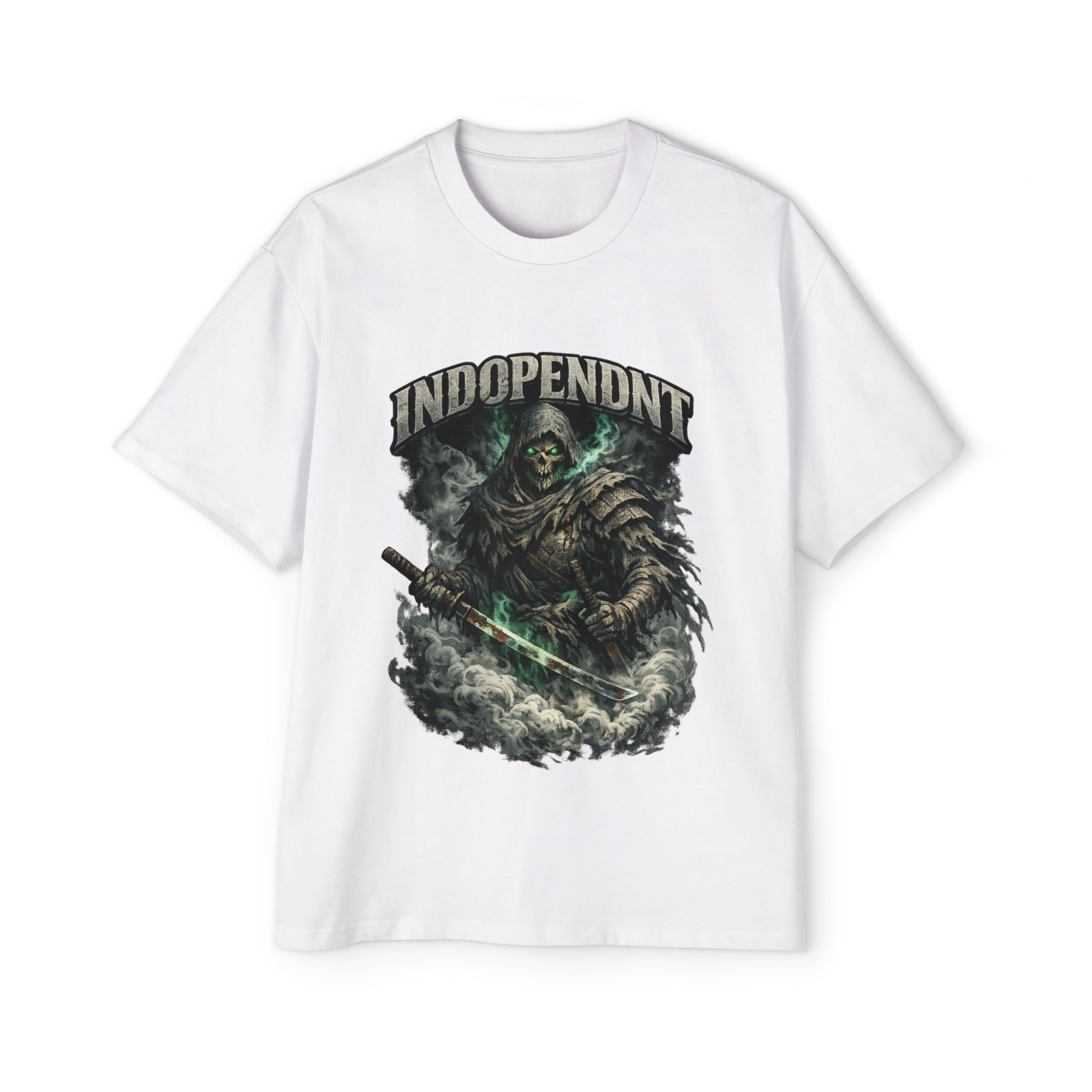 Independent Grim Reaper Graphic Tee — Men's Oversized Heavy T‑Shirt