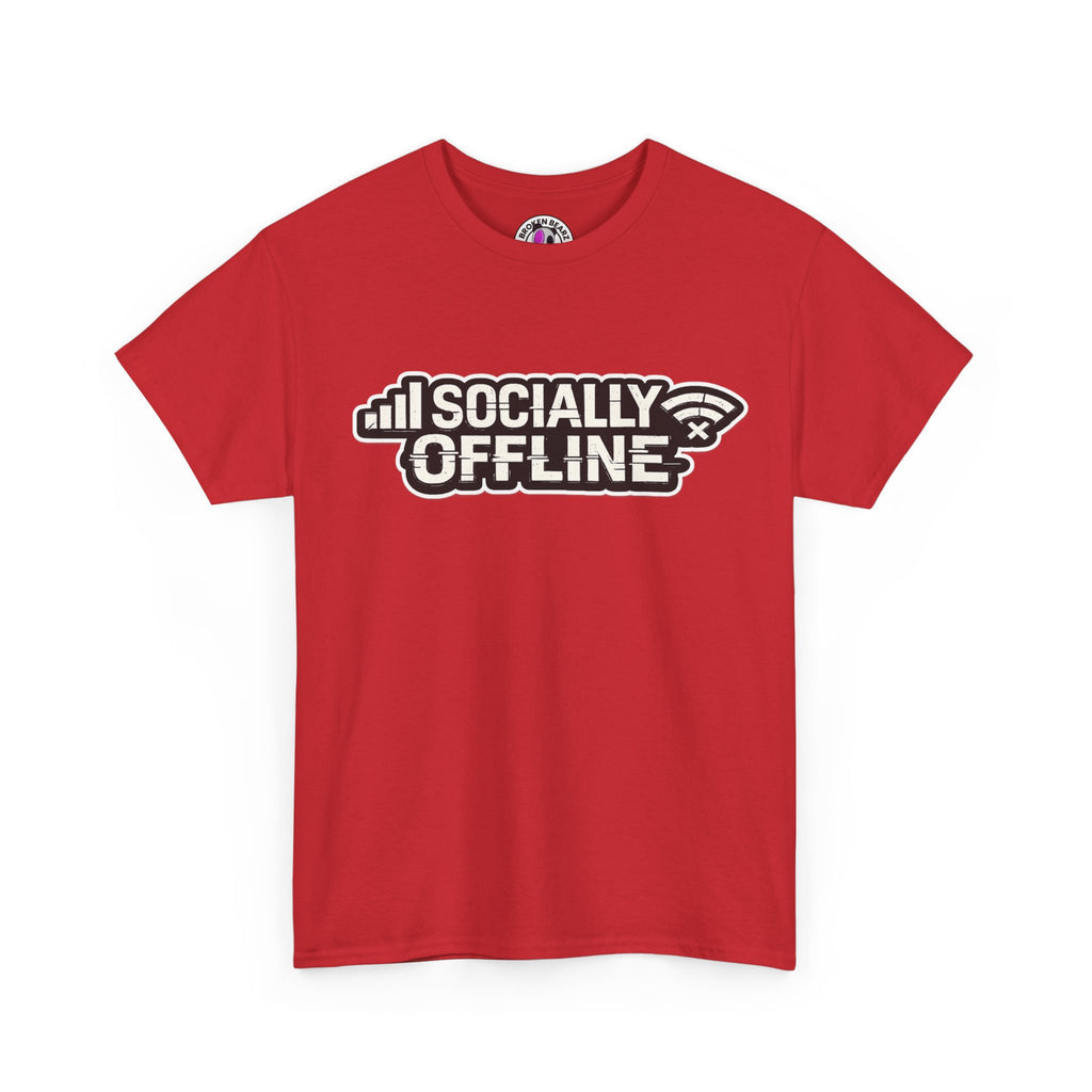 Socially Offline T-Shirt — Low Signal Graphic Tee