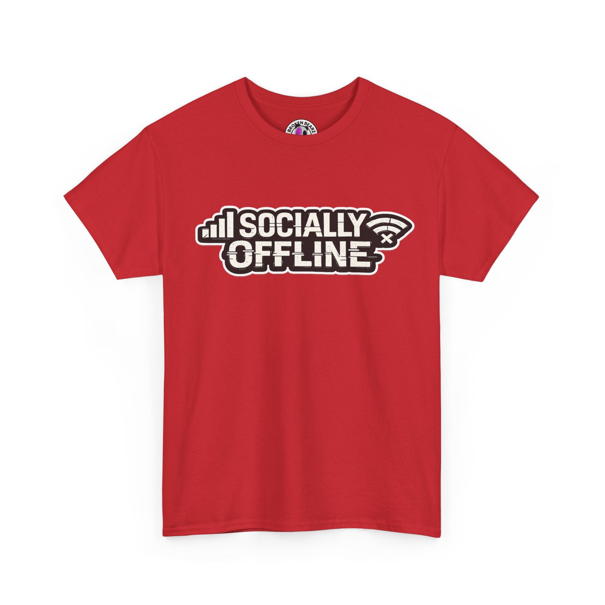 Socially Offline T-Shirt — Low Signal Graphic Tee
